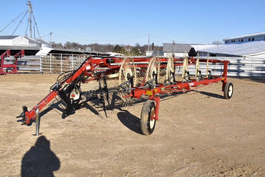 H&S BF 12HC 12 wheel Hi-Capacity hay rake