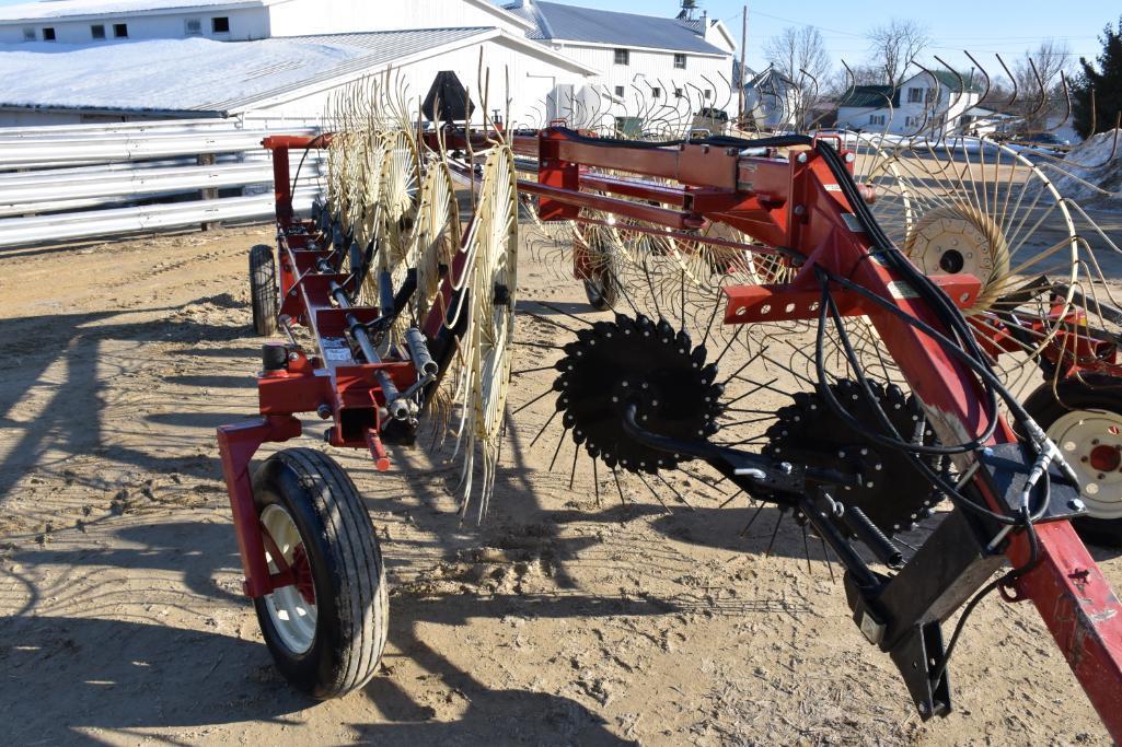H&S BF 12HC 12 wheel Hi-Capacity hay rake