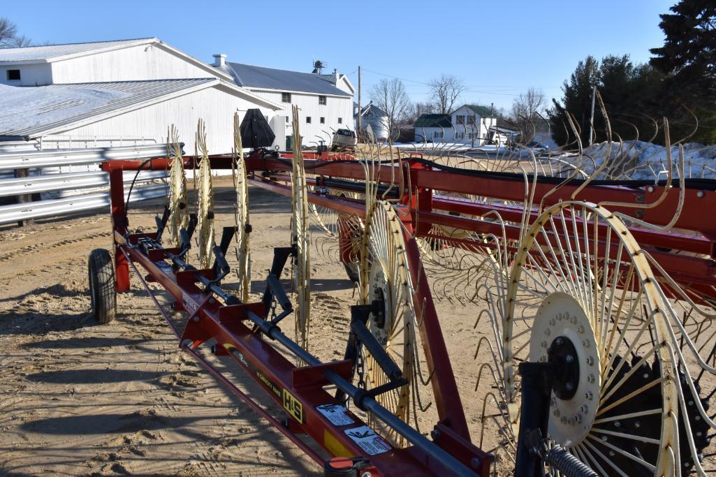 H&S BF 12HC 12 wheel Hi-Capacity hay rake