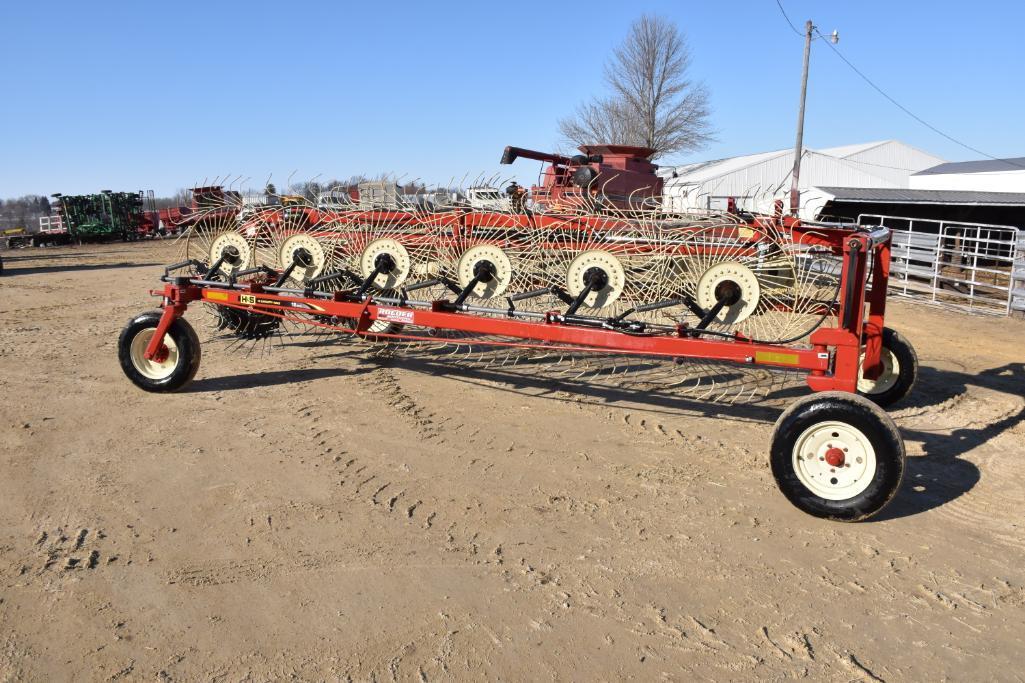 H&S BF 12HC 12 wheel Hi-Capacity hay rake