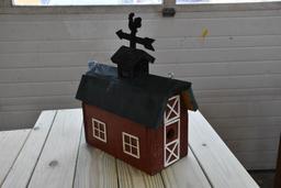 Custom built barn style bird house