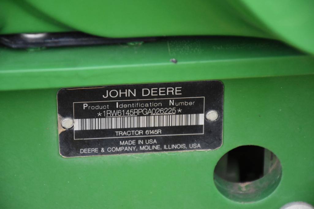 2017 John Deere 6145R MFWD tractor