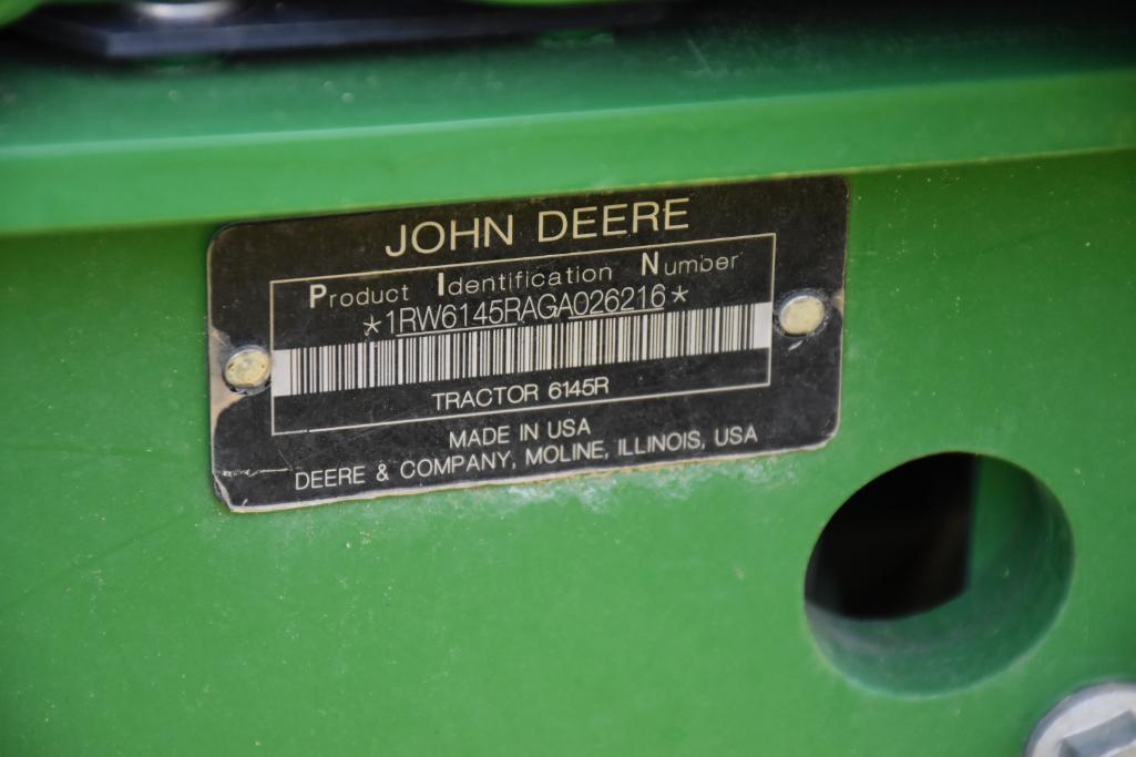 2017 John Deere 6145R MFWD tractor