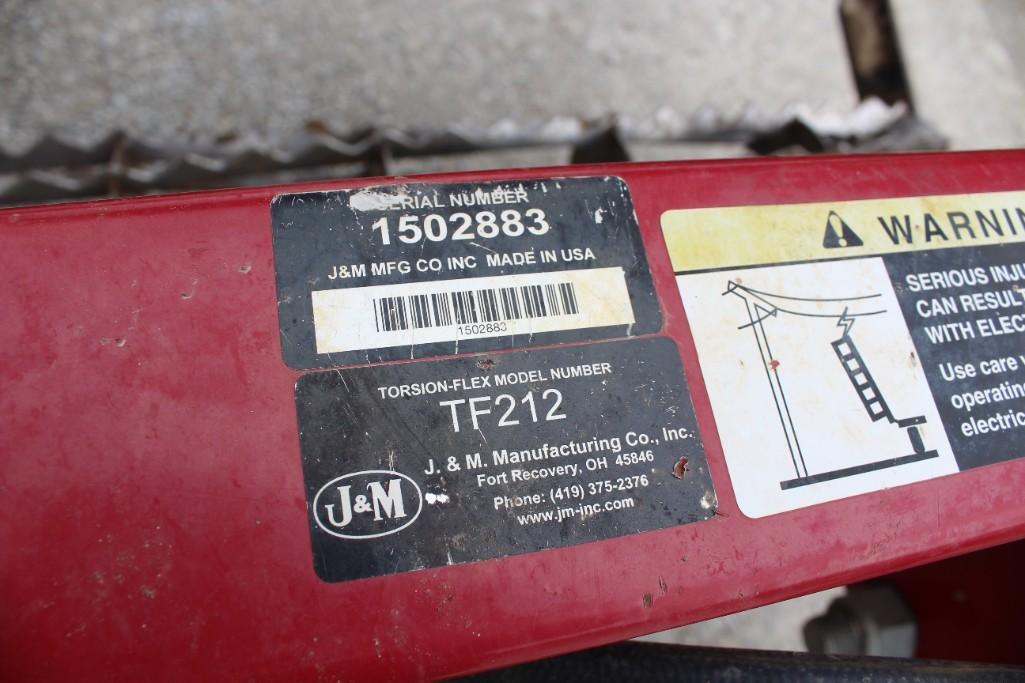 2015 J&M TF212 35' double rolling basket