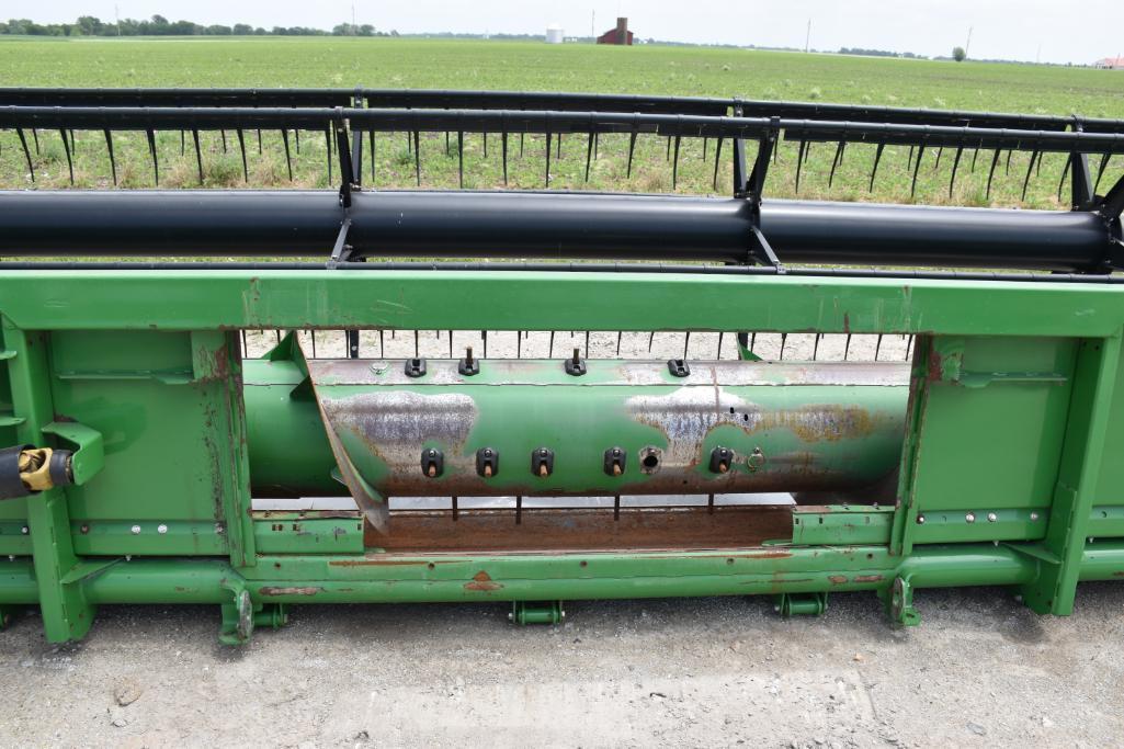 2010 John Deere 635F 35' grain platform