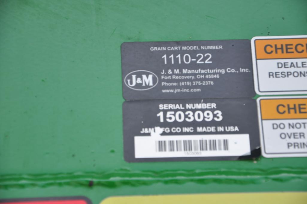 2015 J&M 1110 grain cart
