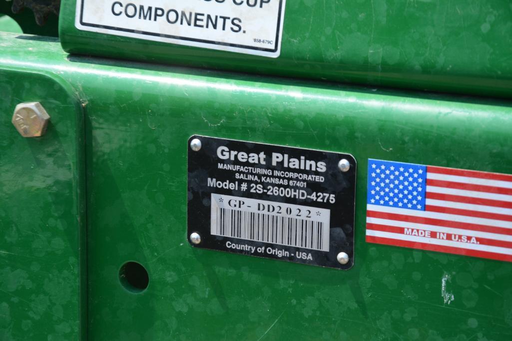Great Plains 2S-2600-4275 26' front fold grain drill