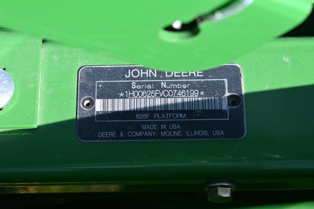 2013 John Deere 625F 25' HydraFlex platform