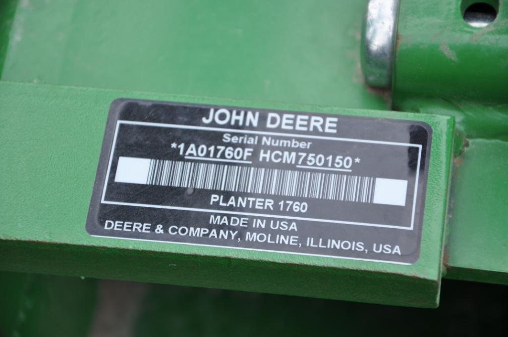 2013 John Deere 1760 12 row 30" planter