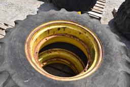 (2) 14.9-24 tires and rims