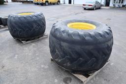 (2) 66x43.00-25 tires on JD 10-bolt wheels