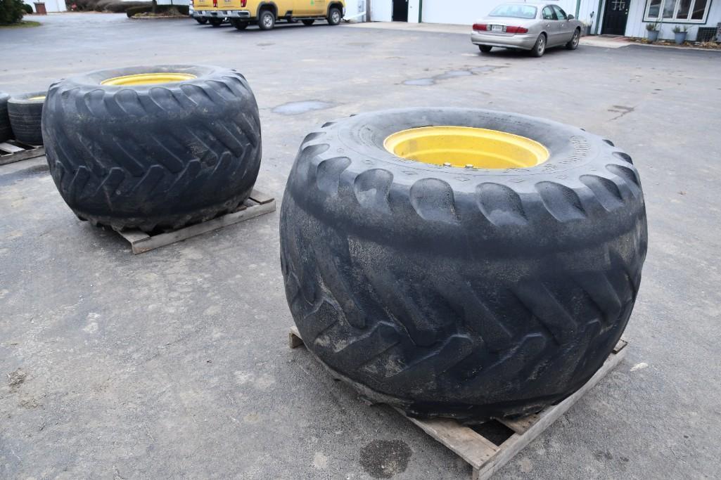 (2) 66x43.00-25 tires on JD 10-bolt wheels