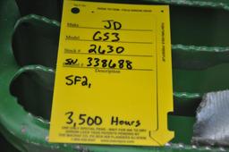 2011 John Deere GS3 2630 display