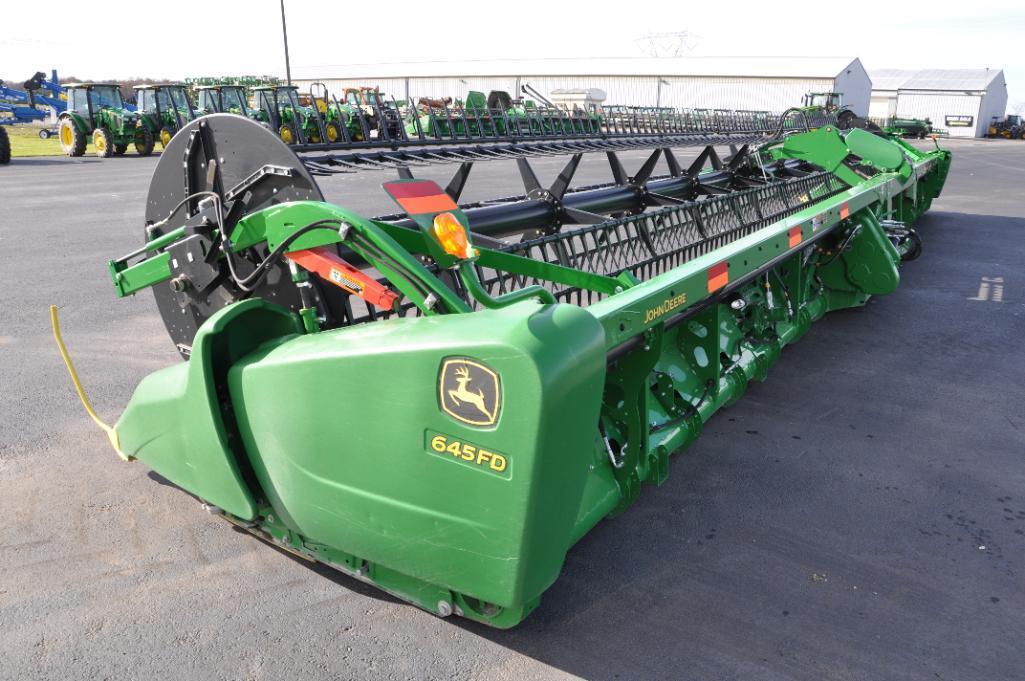 2018 John Deere 645FD 45' HydraFlex draper head