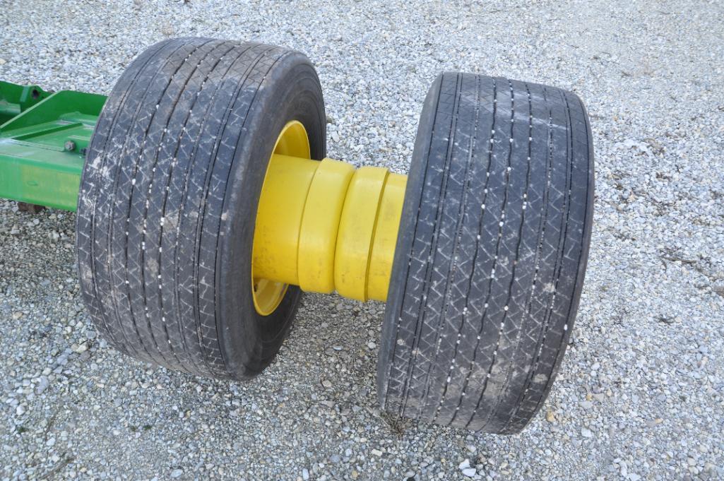 Mainframe axle assembly & tires off JD DB60 planter