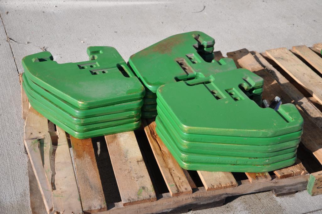 (16) John Deere suitcase weights