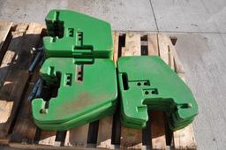 (16) John Deere suitcase weights