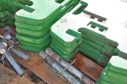 (16) John Deere suitcase weights