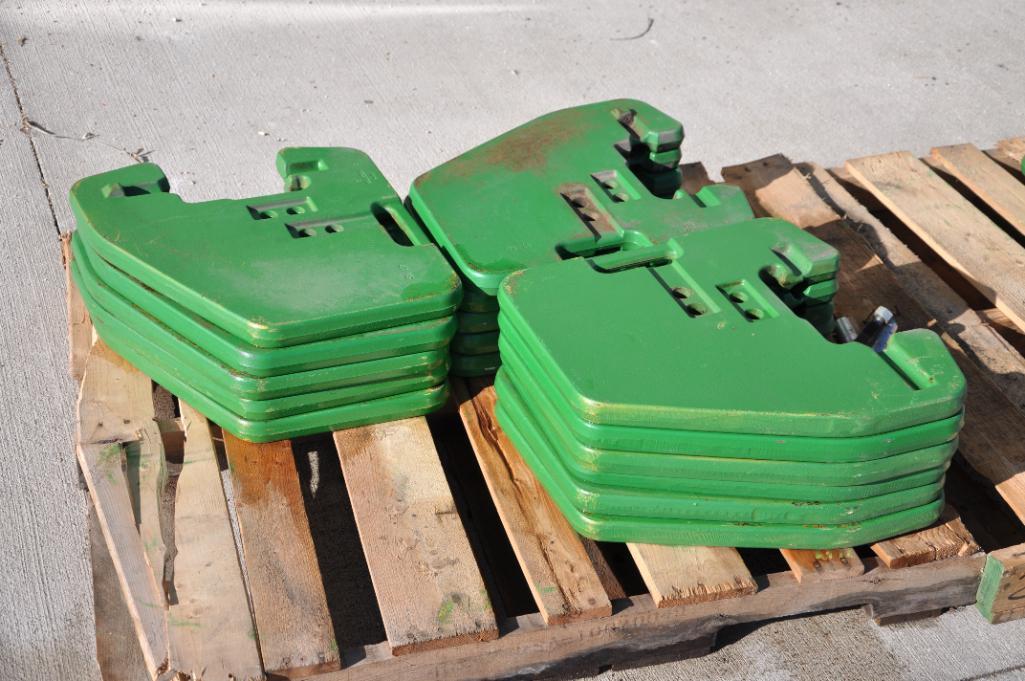 (16) John Deere suitcase weights