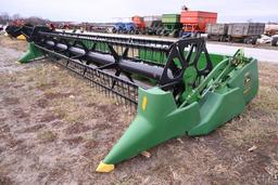 John Deere 925F 25' grain platform