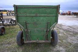 Wooden flare box wagon on JD running gear
