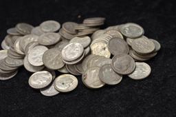 $10.00 FACE VALUE ROOSEVELT SILVER DIMES