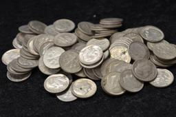 $10.00 FACE VALUE ROOSEVELT SILVER DIMES