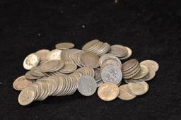 $10.00 FACE VALUE ROOSEVELT SILVER DIMES