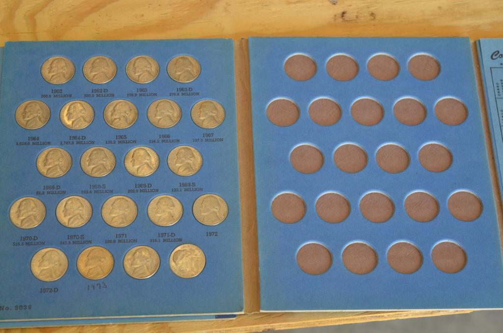 Variety of Jefferson Nickels & Partial Books