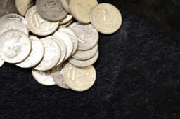 $7.75 FACE VALUE WASHINGTON SILVER QUARTERS