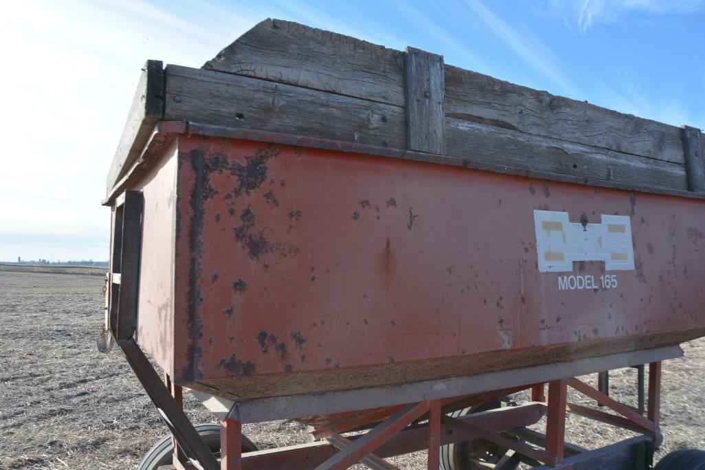 Huskee Model 165 gravity wagon on John Deere 953 running gear