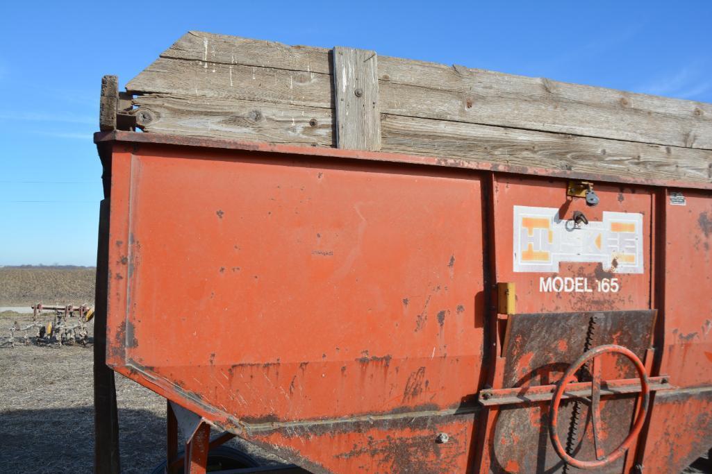 Huskee Model 165 gravity wagon on John Deere 953 running gear