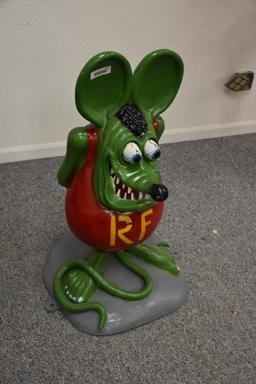 Ratfink cast alum. Statue