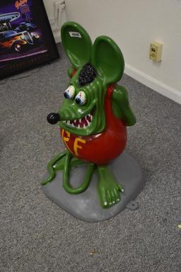 Ratfink cast alum. Statue