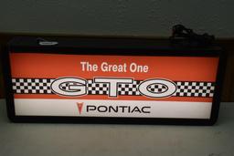 Pontiac GTO (The Great One) Light Up Sign