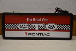 Pontiac GTO (The Great One) Light Up Sign