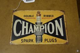 Champion Spark Plugs reproduction metal sign