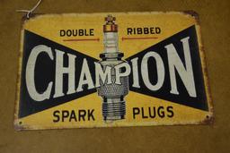 Champion Spark Plugs reproduction metal sign