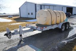 1,000 gal. elliptical poly tank