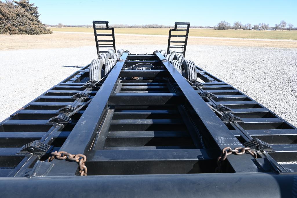Shop built 34' combine trailer