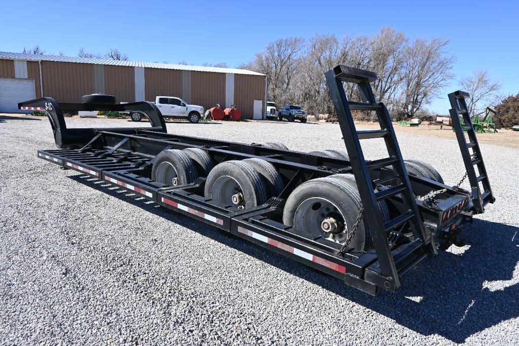 Shop built 34' combine trailer