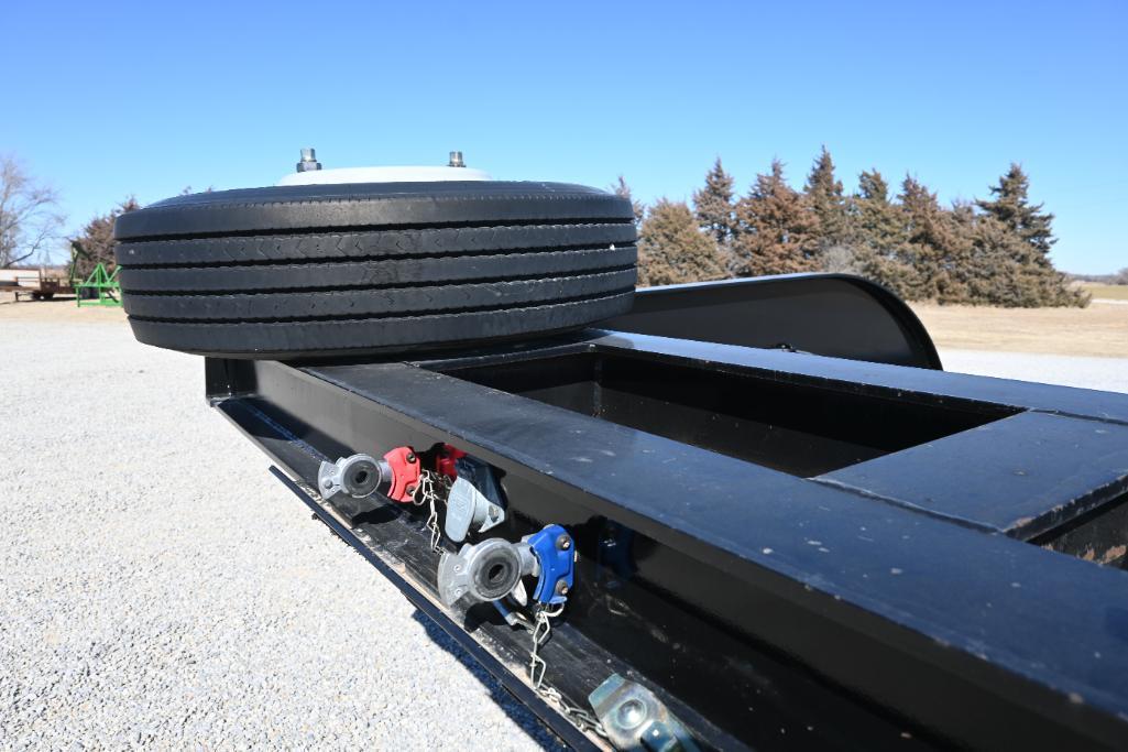Shop built 34' combine trailer