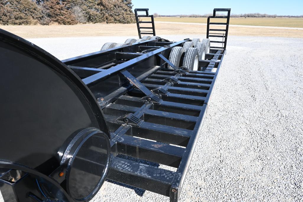 Shop built 34' combine trailer