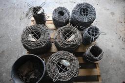 Large quantity of barb wire