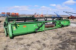 2003 John Deere 925F 25' grain platform