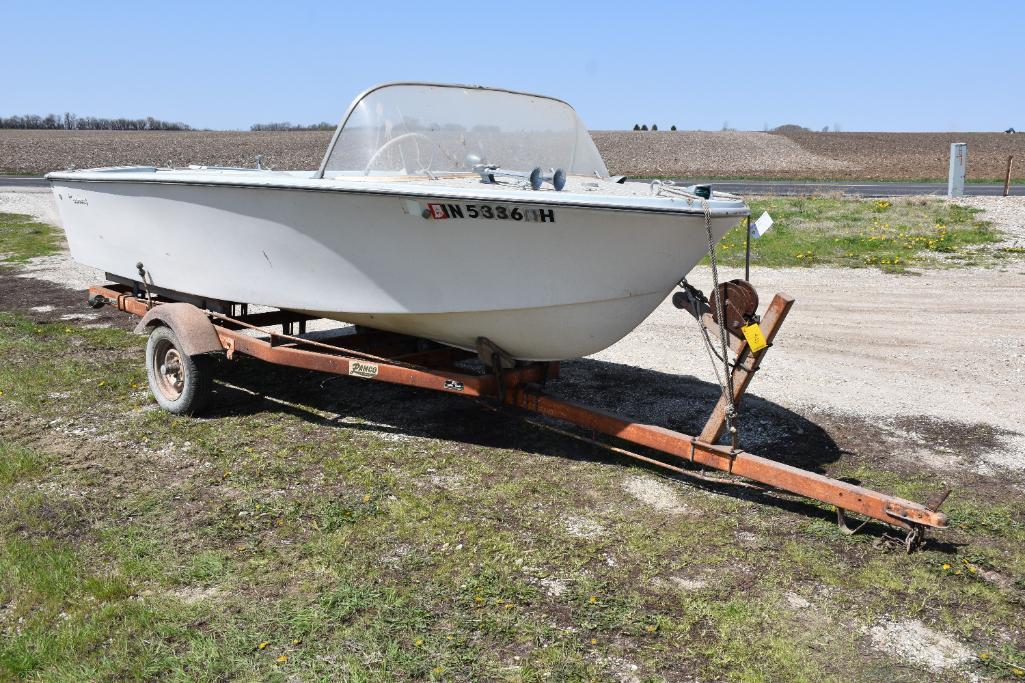 1968 Buehler Turbocraft runabout 16 ft. boat