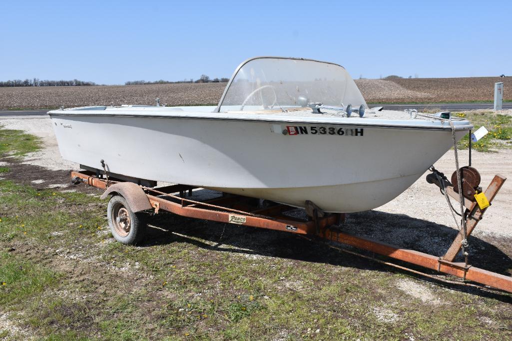1968 Buehler Turbocraft runabout 16 ft. boat