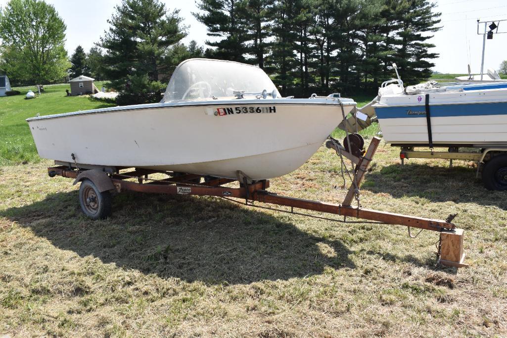 1968 Buehler Turbocraft runabout 16 ft. boat