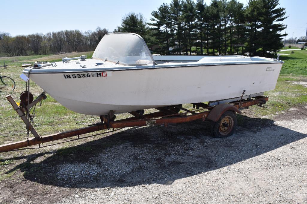1968 Buehler Turbocraft runabout 16 ft. boat