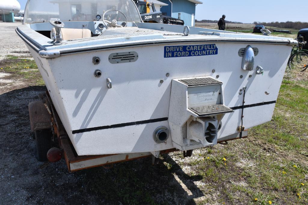 1968 Buehler Turbocraft runabout 16 ft. boat